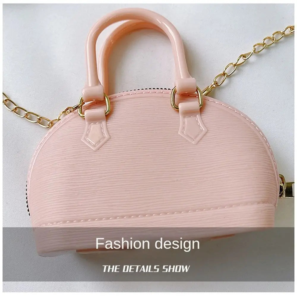 High-capacity Mini Shell Crossbody Bag PU Leather Solid Color Single Shoulder Bag  Milanni Fashion   