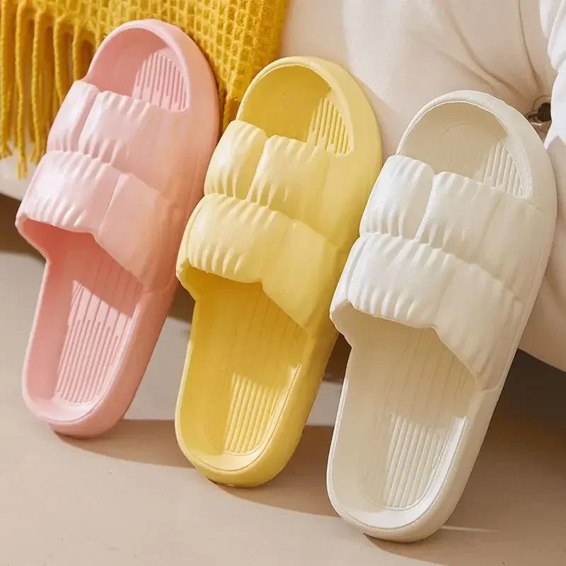 Home Platform Slippers Summer Beach Flip Flops for Women EVA Soft Sole Non-Slip Flat Shoes Milanni Fashion