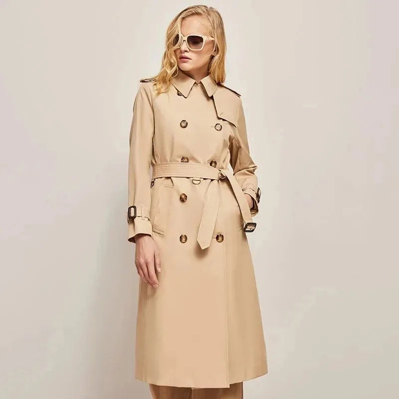 Spring and Autumn Youthful Women's Trench Coat Stylish Outerwear Elegant Long Sleeve Casual Jacket Milanni Fashion