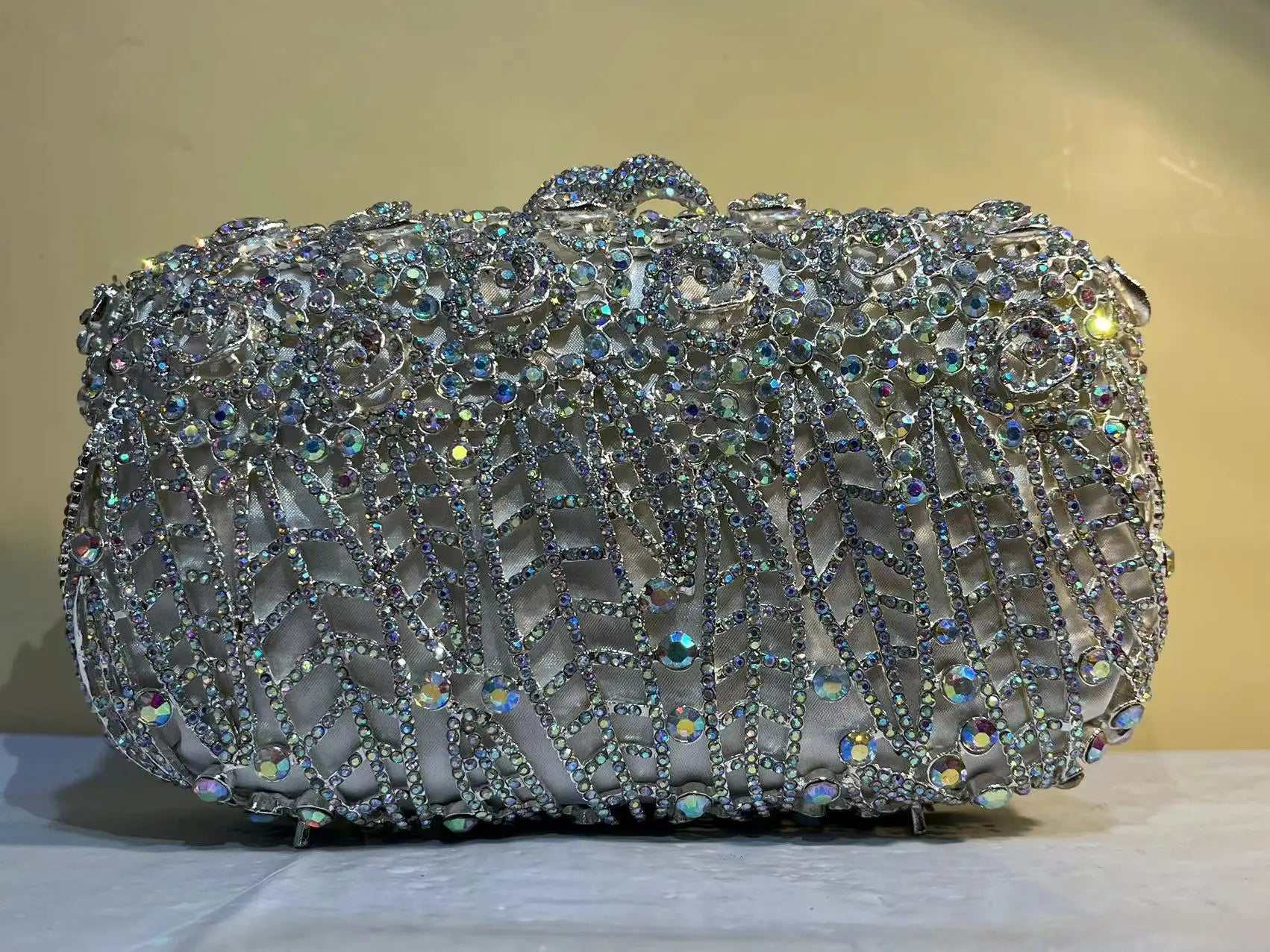 Stone Beaded Evening Handbags Luxury Rhinestones Clutch Purse  Milanni Fashion   