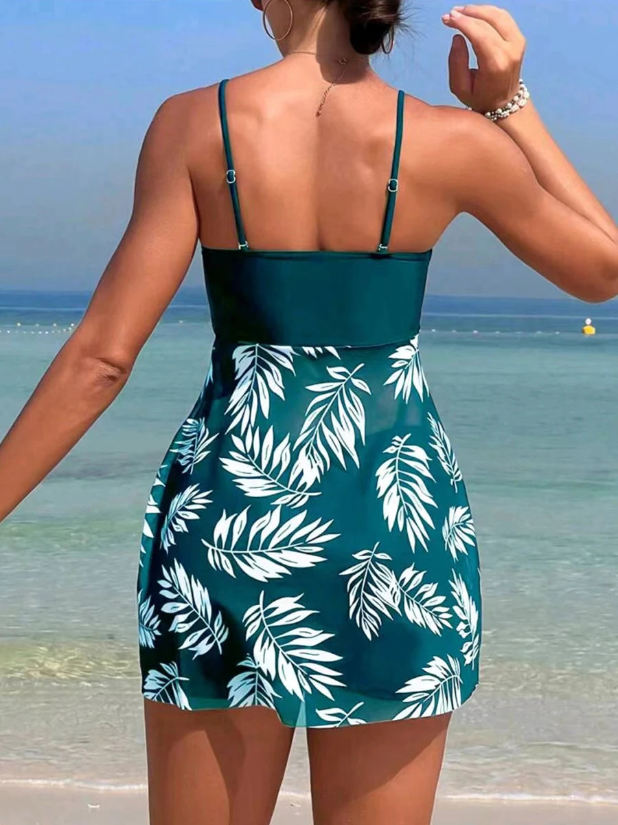 Padded Printed Tankini With Shorts Women Two Piece Swimsuit Stylish Comfortable Bathing Swimwear Milanni Fashion