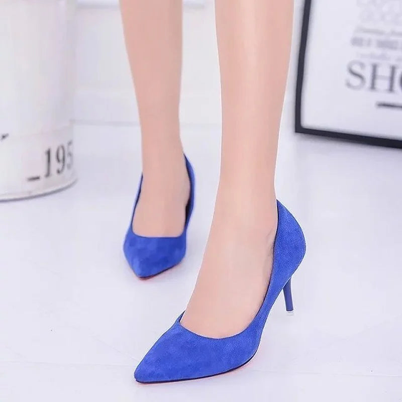 Pointed Toe Pumps Patent Leather High Heels Boat Shoes Shadow Wedding Shoes Elegant Footwear for Women Milanni Fashion