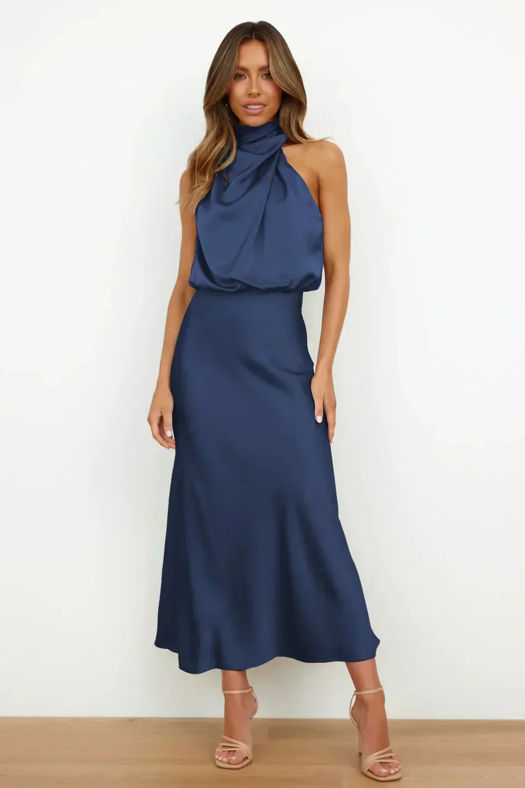Doris | Women's Chic Halter Neck Evening Dress