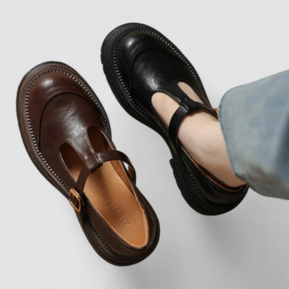 Emilia | Women's Platform T Strap Casual Shoes
