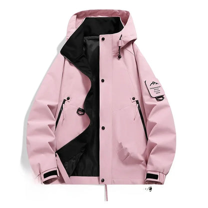 Carl | Men's Utility Jacket with Hood and Front Zipper