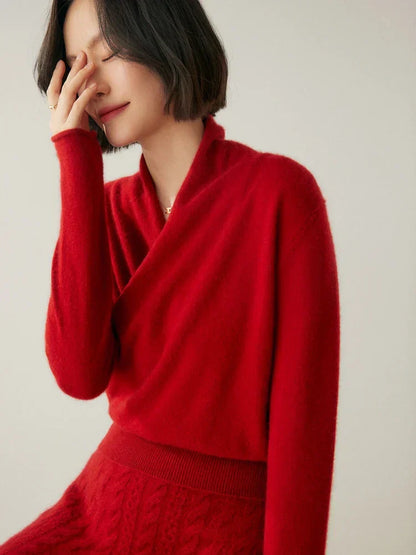 Laura | Women's Wrap Cozy Soft Sweater