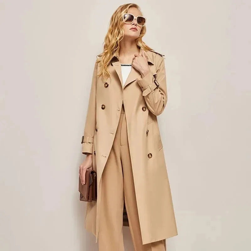 Spring and Autumn Youthful Women's Trench Coat Stylish Outerwear Elegant Long Sleeve Casual Jacket Milanni Fashion