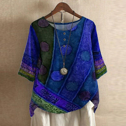 Silvana | Breathable Relaxed Floral Women's Blouse