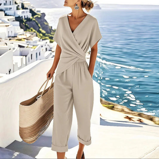 Rosaria | Women's Wrap Cropped Summer Set