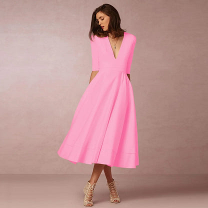 Bettina | Women's Elegant Flowing Midi Dress