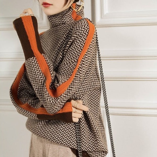 Sienna | Women's Turtleneck Relaxed Cozy Sweater