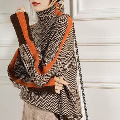 Piper™ | Herringbone Luxe Turtleneck