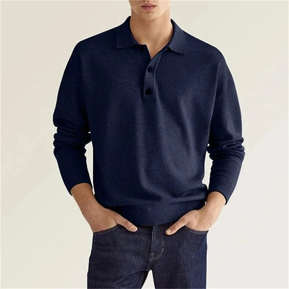 Peter | Men's Freizeit-Poloshirt with langen Ärmeln