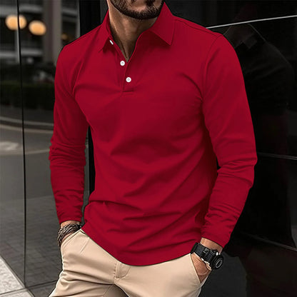Lorenzo | Men’s Long Sleeve Executive Polo