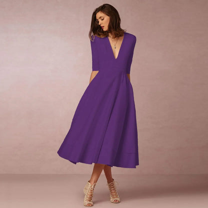 Bettina | Women's Elegant Flowing Midi Dress