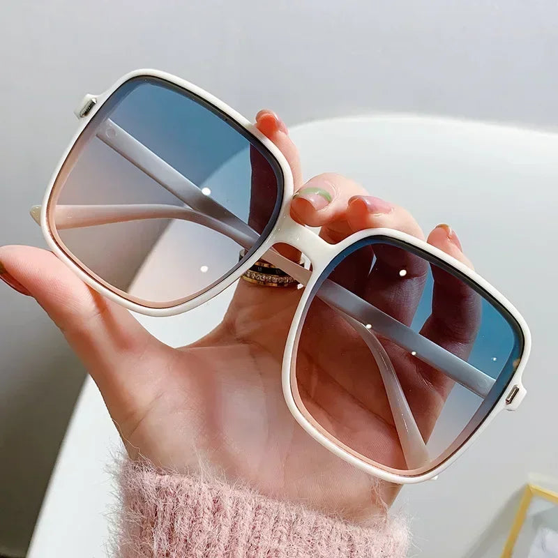 Oversized Rectangle Sunglasses Women's Fashion Square Sun Glasses  Milanni Fashion   