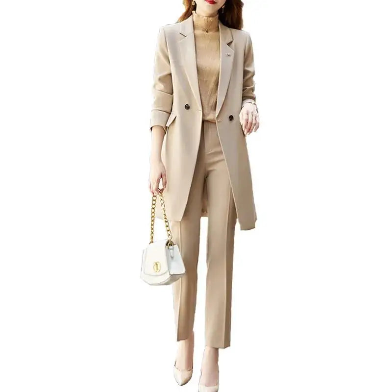 Professional Blazer Pants Fall Fashion Jacket and Pant Two Piece Set Women's Business Outfit Two piece set Milanni Fashion