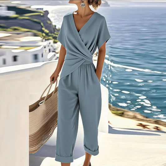 Rosaria | Women's Wrap Cropped Summer Set