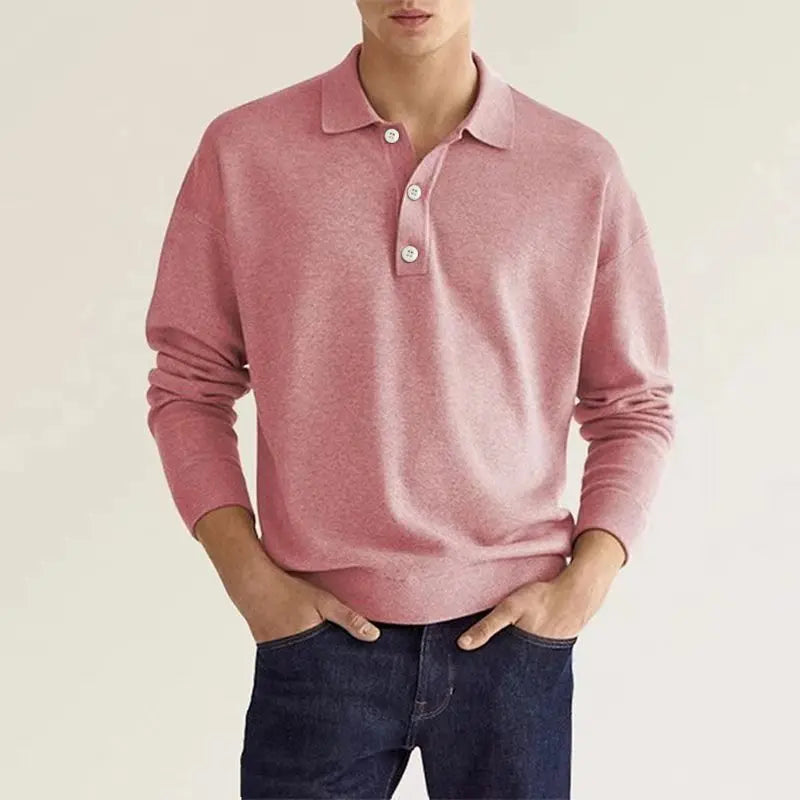Peter | Men's Freizeit-Poloshirt with langen Ärmeln