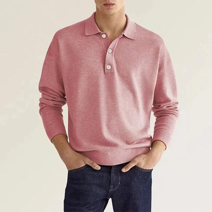 Peter | Men's Freizeit-Poloshirt with langen Ärmeln
