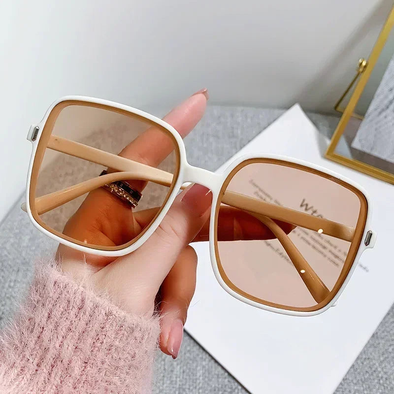 Oversized Rectangle Sunglasses Women's Fashion Square Sun Glasses  Milanni Fashion   