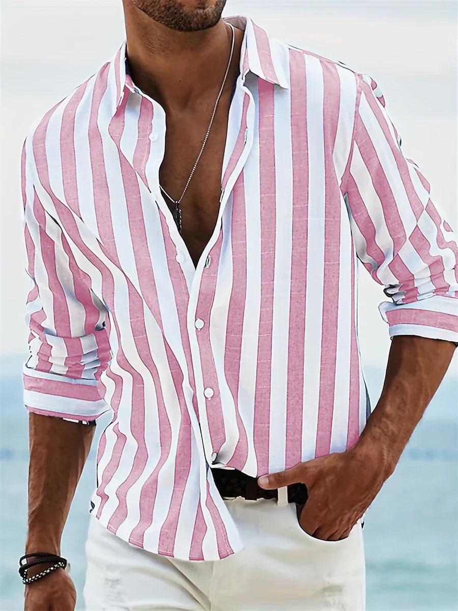 Pietro | Men’s Relaxed Maritime Striped Shirt