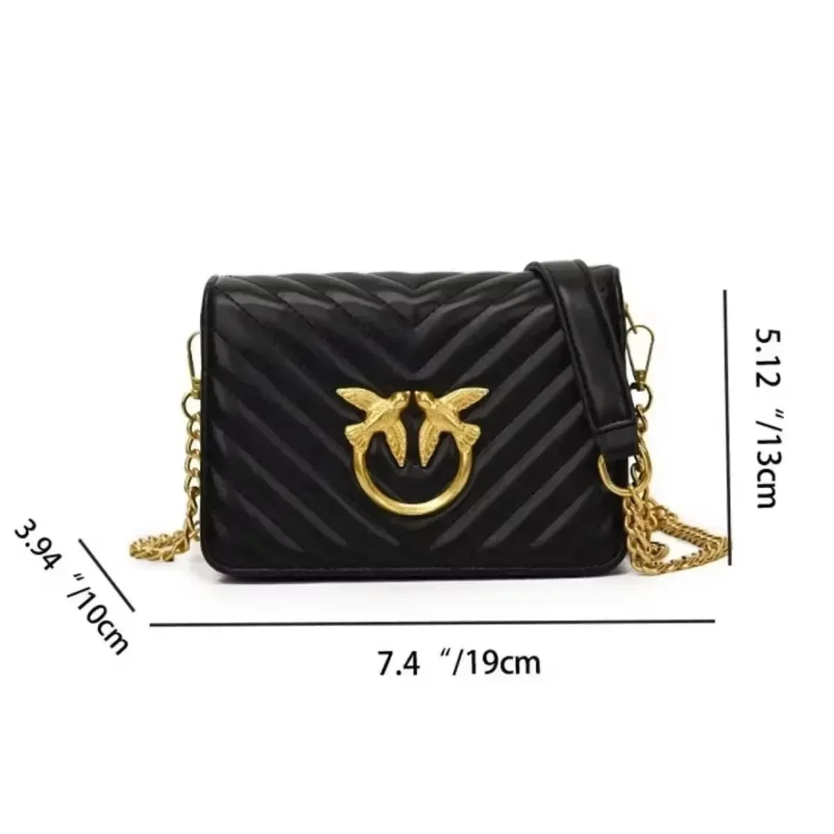 PU Leather Woman Crossbody Bag Fashion Luxury Chain Vintage High Quality Shoulder Bag  Milanni Fashion   