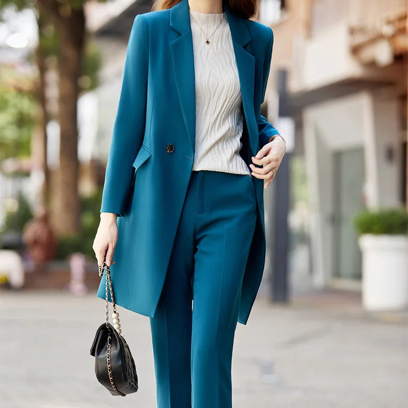 Professional Blazer Pants Fall Fashion Jacket and Pant Two Piece Set Women's Business Outfit Two piece set Milanni Fashion