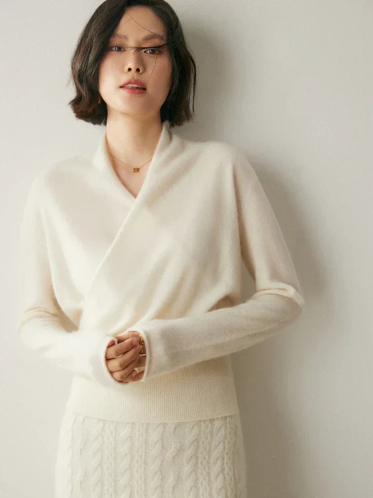 Laura | Women's Wrap Cozy Soft Sweater