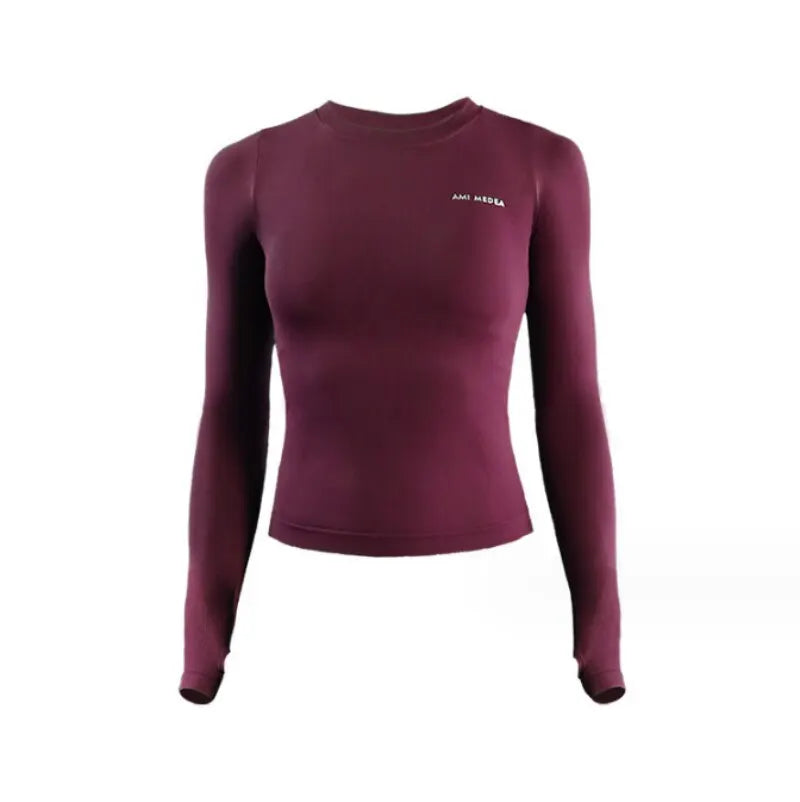 Long Sleeve Yoga Shirt Fitness Top Gym Running Sportswear Activewear Jersey Comfortable Fit Milanni Fashion