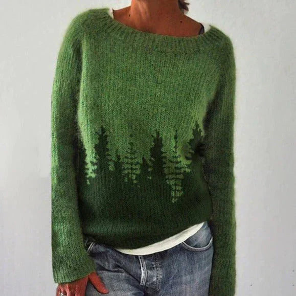 Andrea | Women's-Winter Christmas Sweater with Nordic Pattern