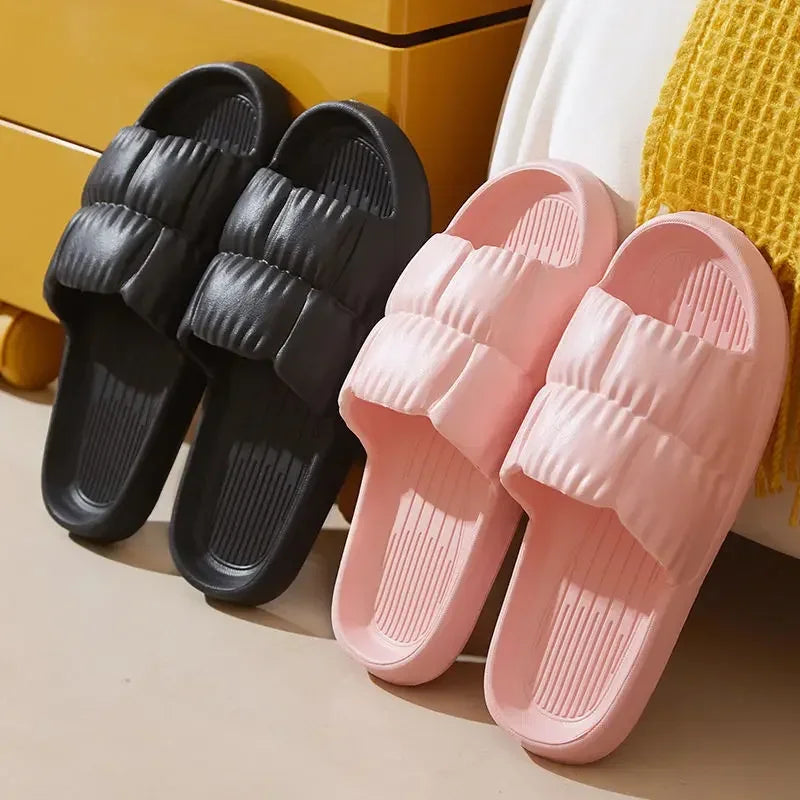 Home Platform Slippers Summer Beach Flip Flops for Women EVA Soft Sole Non-Slip Flat Shoes Milanni Fashion