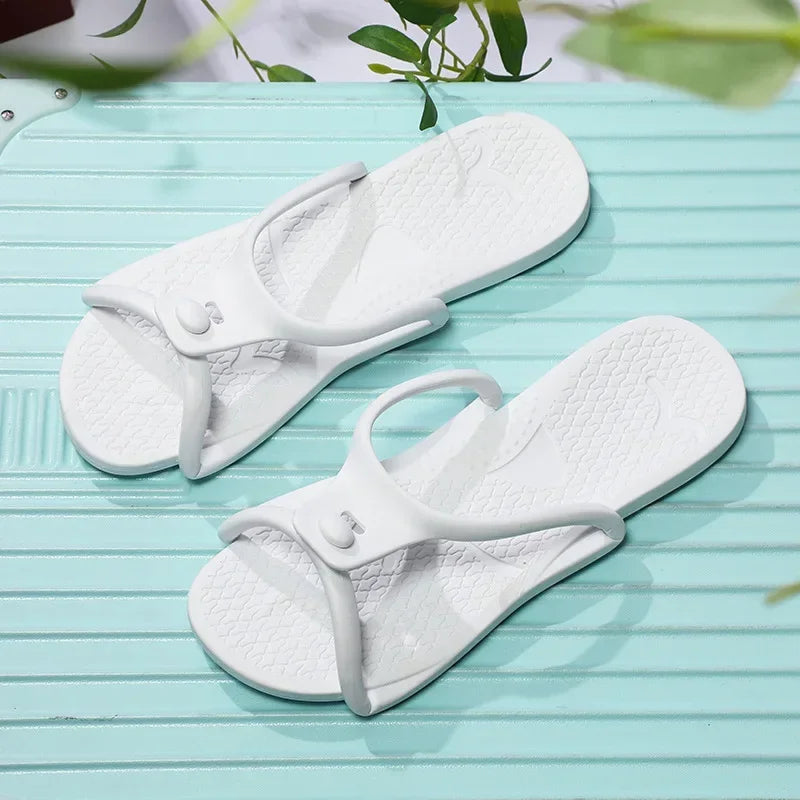 Eva Soft-Soled Slippers for Women Portable Flip-Flops for Travel Trips Home Foldable Design Milanni Fashion