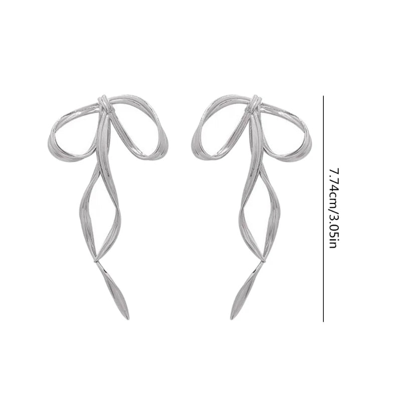 Elegant Bow-Shaped Ear Studs Beautiful Bowknot Design Accessories Stylish Jewelry for Women Milanni Fashion