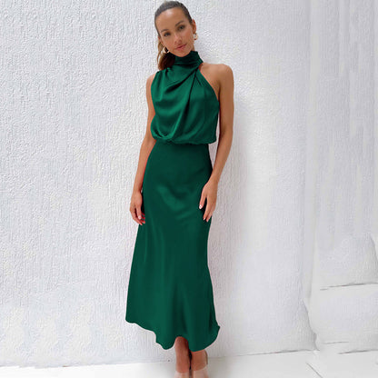 Doris | Women's Chic Halter Neck Evening Dress