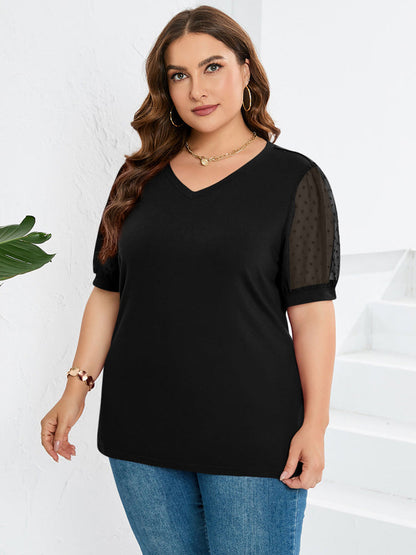 Hannah | Women's V-Neck Relaxed Summer Top