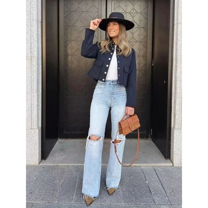 Lara | Women's Cropped Relaxed Stylish Jacket