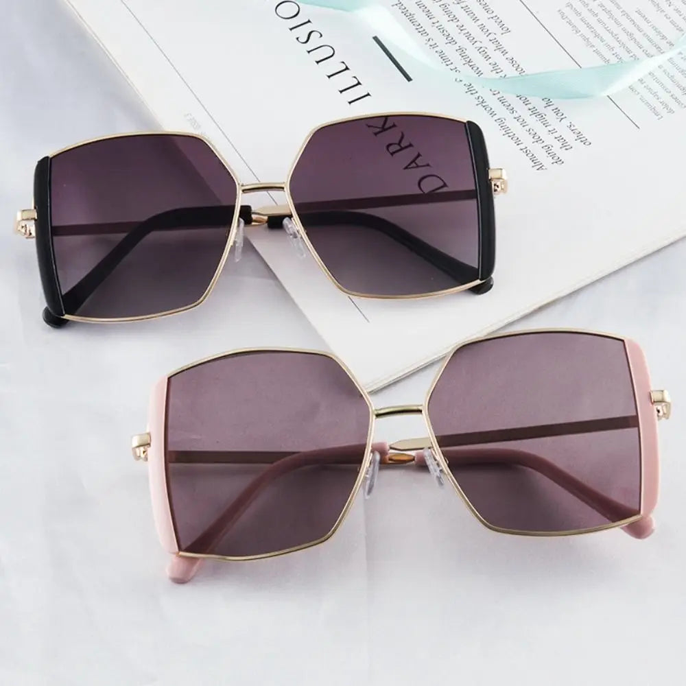 Big Square Shades Sunglasses for Women 2024 Fashion Rimless Sun Glasses  Milanni Fashion   