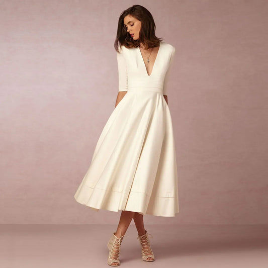 Bettina | Women's Elegant Flowing Midi Dress