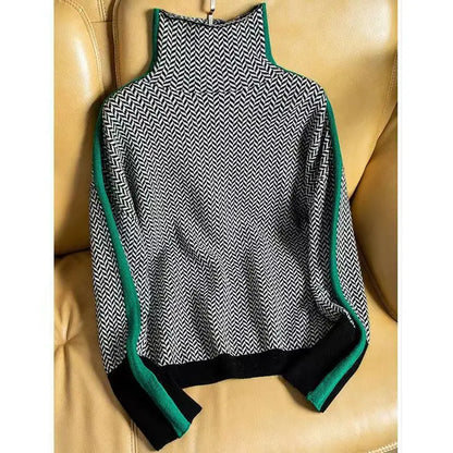 Piper™ | Herringbone Luxe Turtleneck