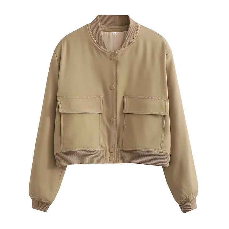 Marie | Women's Shorts Streetwear-Jacket with Button Placket