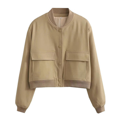 Marie | Women's Shorts Streetwear-Jacket with Button Placket