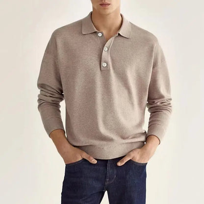 Peter | Men's Freizeit-Poloshirt with langen Ärmeln