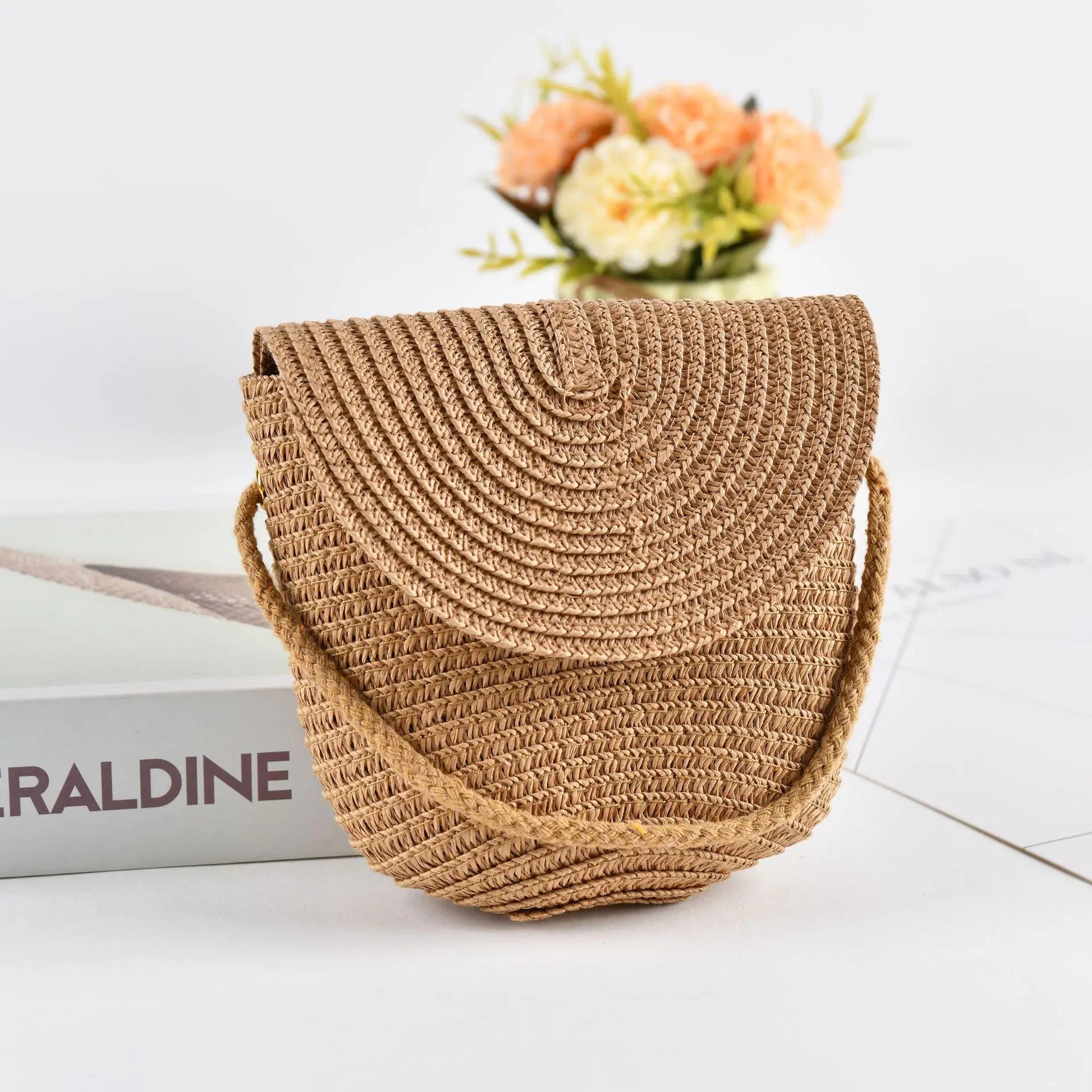 Stylish Straw Woven Beach Crossbody Bag for Women Casual Summer Handbag Perfect for Outdoors Milanni Fashion