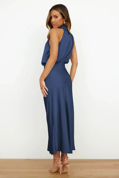 Doris | Women's Chic Halter Neck Evening Dress