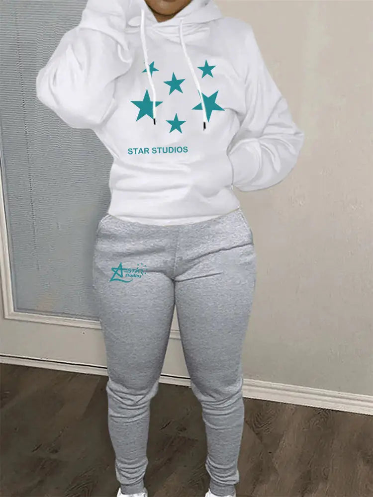 Designer Fleece Sweatshirt & Sweatpants Hoodie Sportswear Women's Designer Tracksuit  Milanni Fashion   