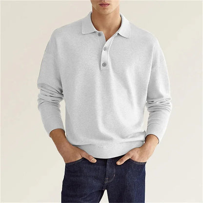 Peter | Men's Freizeit-Poloshirt with langen Ärmeln