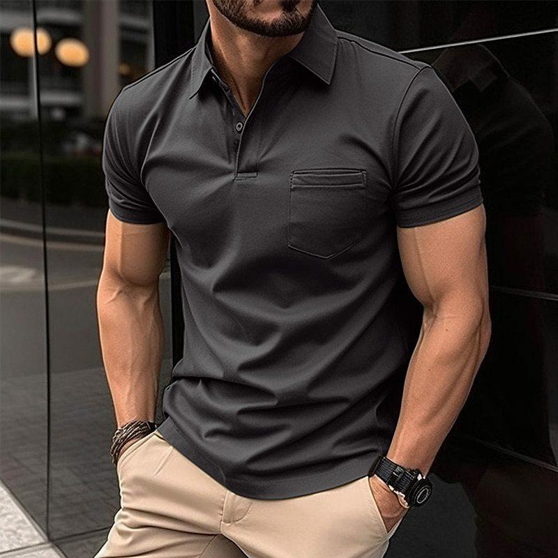 Adriano | Men’s Modern Fit Pocket Polo Shirt