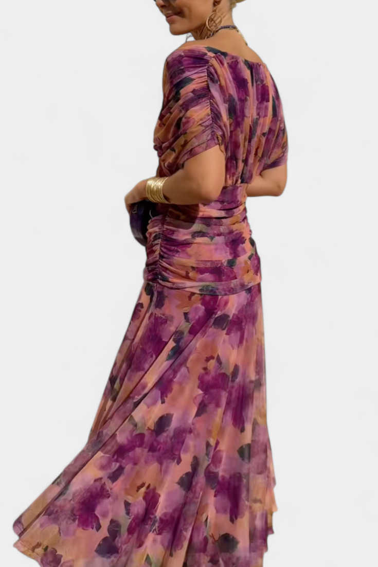 Elfriede | Women's Off-Shoulder Gerafftes Maxi Dress