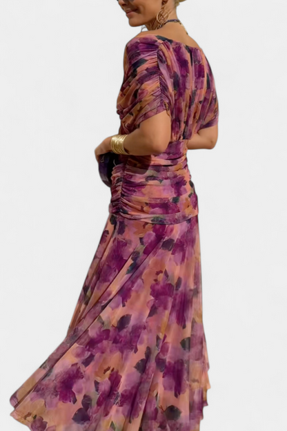 Elfriede | Women's Off-Shoulder Gerafftes Maxi Dress